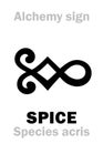 Alchemy: SPICE (Species acris) Royalty Free Stock Photo